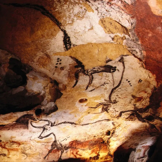 Paleolithic artwork in Lascaux Cave, France. Photograph: Sissie Brimberg/NationalGeographic/Getty Images