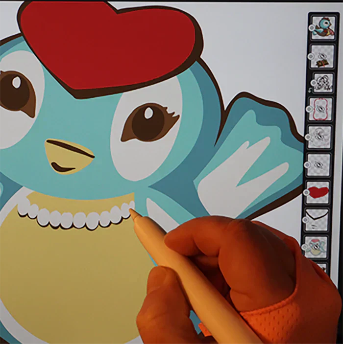Bluebird drawing in adobe fresco on ipad by Penelope Wrenn